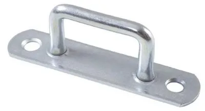 Produktbild von 100 Stück - Bügel-/ Riemenkrampen - 24x23 mm - Planenhaken - Stahl verzinkt