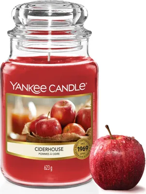 Produktbild von Yankee Candle Duftkerze im Glas (groß) | Ciderhouse | Kerze mit langer Brenndaue
