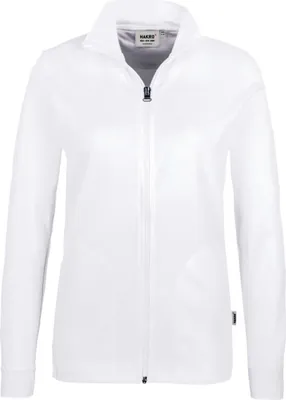 Produktbild von HAKRO Interlock Sweatjacke Damen #227 Gr. 3XL weiß