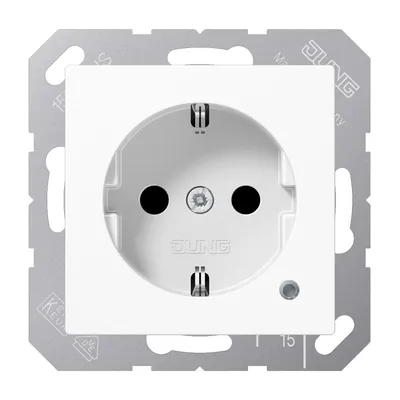 Produktbild von Jung A1520BFKOWW SCHUKO-Steckdose mit Funktionsanzeige
