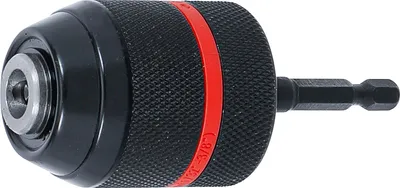 Obrázek produktu pro Rychloupínací sklíčidlo | Kovové provedení | Uchycení: vnější šestihranný klíč 6,3 mm (1/4") x 20 UNF | 0,8–10 mm