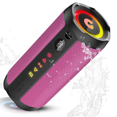 Obrázok produktu pre Prenosný Bluetooth reproduktor – 25 W výkon – ružová farba – výdrž batérie 30 hodín
