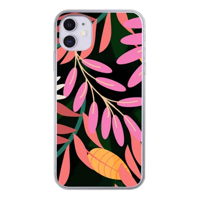 Produktbild von MuchoWow® Handyhülle Schutzhülle Hülle für iPhone 11 Tropisch - Blumen - Muster Silikon Softcase Handy Hülle - Handytasche