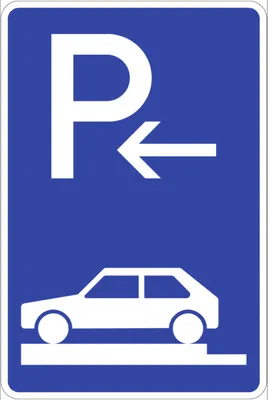 Produktbild von Verkehrsschild VZ315-82, Parken ganz auf Gehwegen quer links (Ende), Alu, RA1...