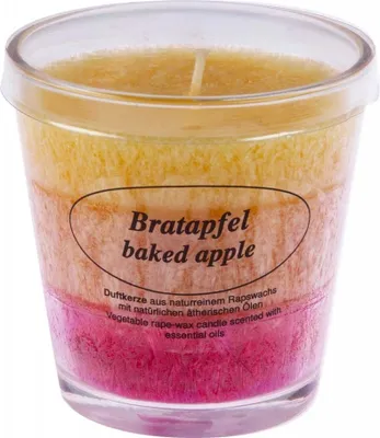 Produktbild von Stearin Duftkerze - Bratapfel im Glas