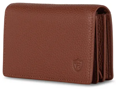 Obrázek produktu pro Držák na vizitky – kapacita 50 karet s ochranou proti RFID, barva: koňaková