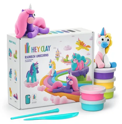 Produktbild von Bruna Büro - Clay Hey Clay Einhorn Set 15 Teile