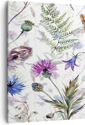 Produktbild von Bild auf Leinwand - Leinwandbild - Einteilig - Blume Wiese Natur - 50x70cm - Wand Bild - Wanddeko - Wandbilder - Leinwanddruck - Kunstdruck - Wanddekoration - Leinwand bilder - Wandbild - PA50x70-3838
