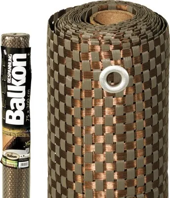 Produktbild von Balkonbespannung Rattan 75 x 300 cm mocca/anthrazit