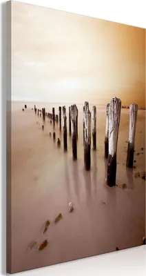 Produktbild von Vlies Leinwandbild - Autumn Outflow (1 Part) Vertical 40x60 cm Landschaften c-C-0289-b-a