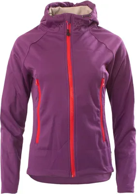 Produktbild von Crane Damen Fahrradjacke 3 Lagen Kapuzenjacke Wasser- Winddicht Bionic® Lila M