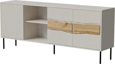 Image de Mestrino - Buffet Beige, 190x40x80h cm, une Étagère