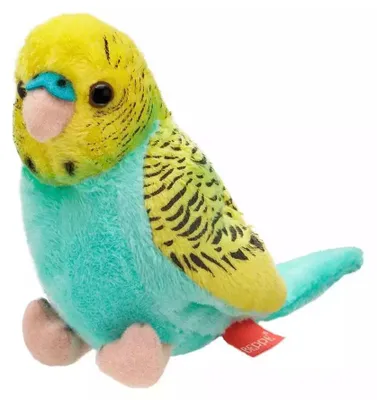 Image de BEPPE Perruche ondulée bleu-jaune 13 cm 13955