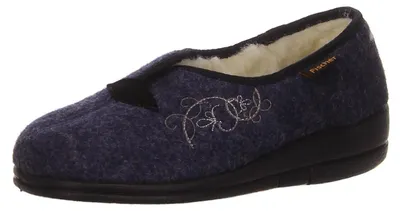 Produktbild von Fischer Markenschuhe Hausschuhe blau in Gr. 38