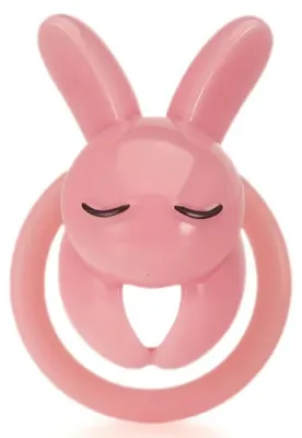 Image de Cage de luxe pour lapin, de couleur rose, dimensions 4,5 x 3 cm