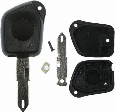 Produktbild von Auto Schlüssel Funk Fernbedienung 1 Tasten Gehäuse + Rohling kompatibel mit Citroen Saxo Peugeot 106 306