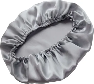 Immagine prodotto di INF Cuffia da notte in seta per capelli lunghi - Cuffia per capelli in seta traspirante Grigio