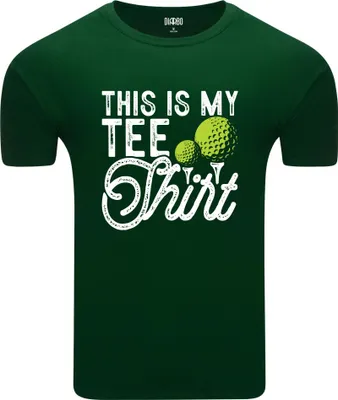 Produktbild von Diarbo Herren T-Shirt mit Sport Druck Golf Shirt Dunkelgrün Gr.L