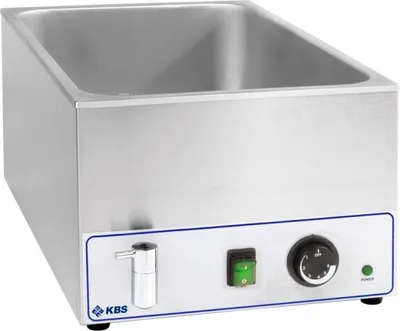 Produktbild von KBS Bainmarie Mit Ablasshahn Für 1X 1/1 Gn 355x555x255 mm Steckerfertig 230V