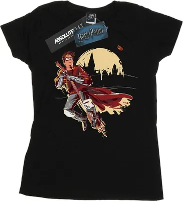 Produktbild von Harry Potter - "Quidditch Seeker" T-Shirt für Damen BI23122 (S) (Schwarz)