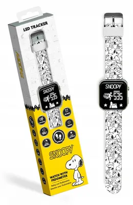 Immagine prodotto di Orologio LED con tracker, a tema Peanuts e Snoopy