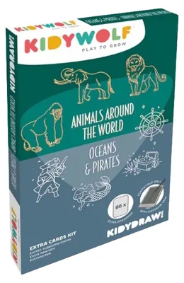 Obrázek produktu pro Kidywolf Kidydraw Mini náplň Zvířata světa a oceány & piráti