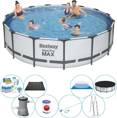 Zdjęcie produktu dla Zestaw basenowy - okrągły Bestway Steel Pro MAX 427x107 cm