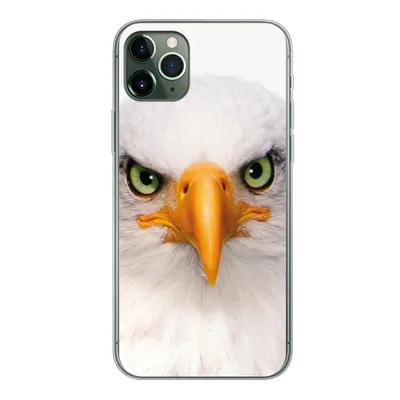 Produktbild von MuchoWow® Handyhülle Schutzhülle Hülle für iPhone 11 Pro Max Jungen - Adler - Amerikanischer Weißkopfseeadler - Vogel - Porträt - Schnabel - Augen Silikon Softcase Handy Hülle - Schutz