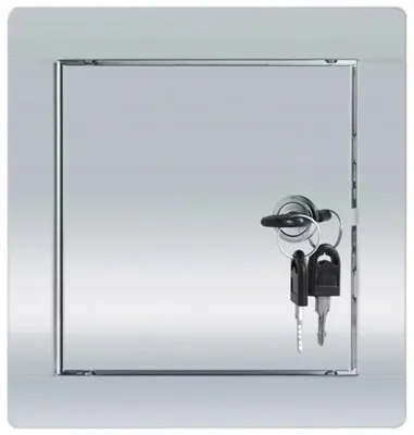 Produktbild von Plastikon Metall Revisionstür mit Schloss 20x20 cm