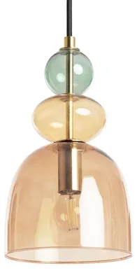 Produktbild von Pendelleuchte Metall und Glas Baudelaire Rot