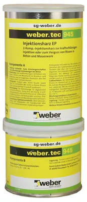 Produktbild von weber.tec 945, Injektionsharz EP, transparent, gelblich, 1 kg