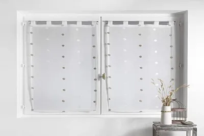 Produktbild von Douceur d'Intérieur Vorhang, Weiß, 2 x 60 x 160 cm
