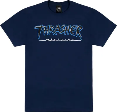 Produktbild von Thrasher Slash Kurzarm-t-shirt Blau M Herren,Damen Blau M