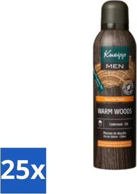 Produktbild von Kneipp - Duschschaum - Men - Warm Woods - Warmer Holzduft - 200 ml - Vorteilspack - 25 Stücke