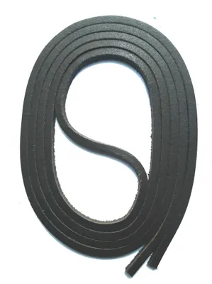 Produktbild von SNORS Ledersenkel - SCHWARZ - 3mm - echtes Leder