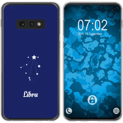 Produktbild von PhoneNatic Case kompatibel mit Samsung Galaxy S10e Silikon-Hülle SternzeichenLibra M9