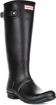 Produktbild von Hunter Original Tall Print in Schwarz Weiß für Damen – 7 UK - 40/41 EU - 9 US / Black White