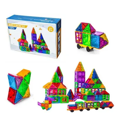 Obrázok produktu pre Magnetická stavebnica 120 dielov - Magnetic Building Tiles