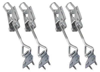 4er-Set Bienenstock-Befestigungsmittel, verstellbar, aus verzinktem Eisen