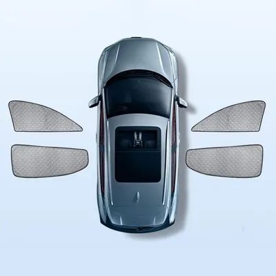 Immagine prodotto di Tende parasole per auto Volkswagen Touran, dal 2006 al 2015, set di 4 pezzi, con protezione UV e oscuramento