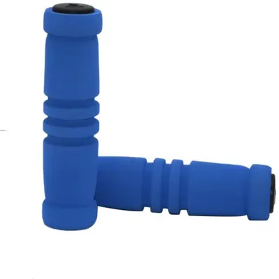 Image de Poignées en mousse bleue – poignées souples – poignées de vélo – pièces de rechange – 12,5 cm – bleu – antidérapantes et confortables – universelles – 1 paire – CHPN