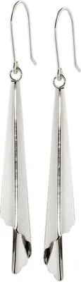 Produktbild von Paar Ohrhänger Haken Tütenform Glänzend 925er Sterlingsilber Ohrringe Damen 7836