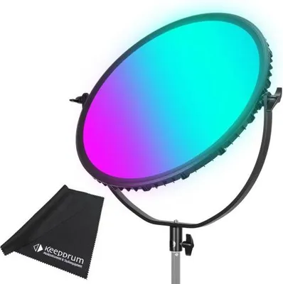 Produktbild von Neewer Videoleuchte GR18C Rundes LED Panel RGB 18 Zoll mit Mikrofasertuch