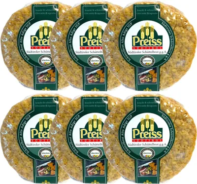 Produktbild von Südtiroler Schüttelbrot Handgebacken (6x 200g)