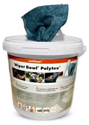 Zdjęcie produktu dla Ściereczki do czyszczenia Polytex, niebieskie, 25 x 25 cm (72 sztuki)