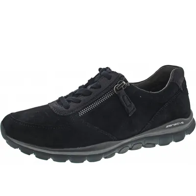 Produktbild von Gabor Comfort Damen sportlicher Schnürer in Blau, Größe 5