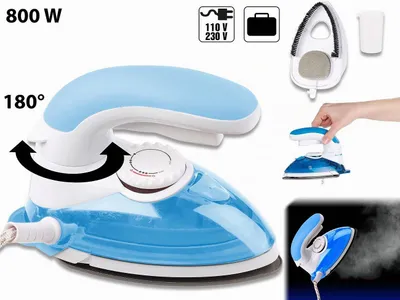 Image de Fer à repasser de voyage avec brosse vapeur