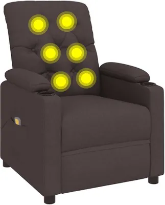 Produktbild von Massagesessel Dunkelbraun Stoff