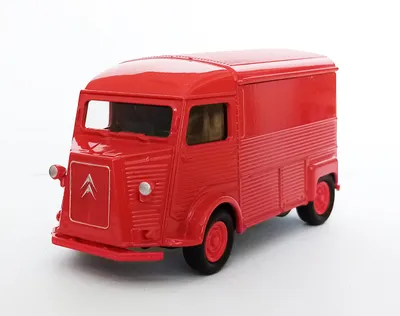 Produktbild von CITROEN TYPE H Bus Modellauto 10cm aus Metall mit Rüchzug Modell Auto Spielzeugauto Spielzeug 462 (Rot)