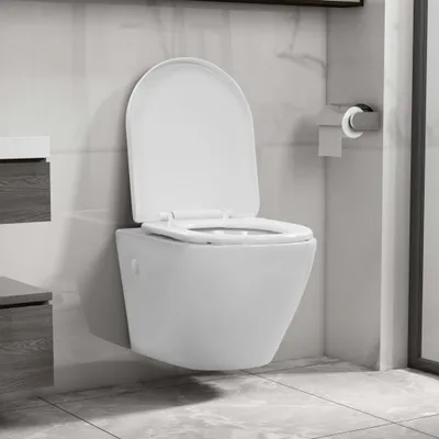 Produktbild von ZMH Wand-WC ohne Spülrand Keramik Weiß